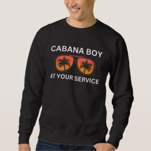 Strandjunge Herren Sommer Poolparty Barkeeper Bar Sweatshirt