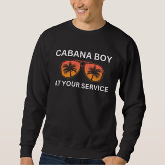 Strandjunge Herren Sommer Poolparty Barkeeper Bar Sweatshirt