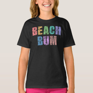Strandjünger-Retro Vintage abgenutzter Strandjünge T-Shirt