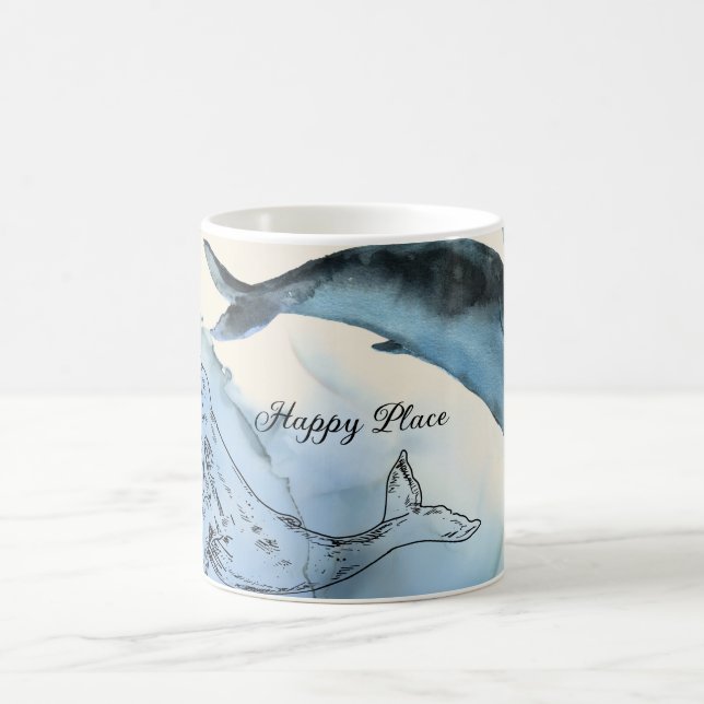 Strandkaffee mit tropischem Sand Kaffeetasse (Mittel)