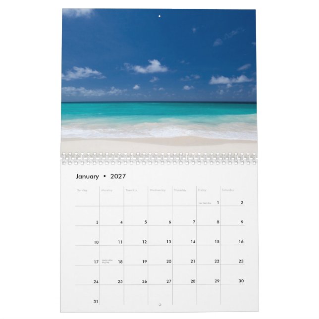 Strandkalender 2015 kalender (Jan 2027)