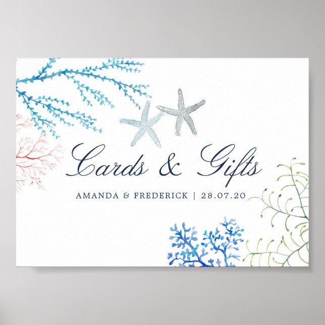 Strandkärtchen und Schilder für Meeresalgen (Vorne)