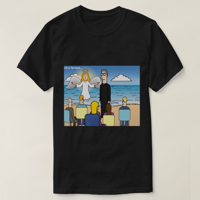 Strandkirche T-Shirt (Design vorne)