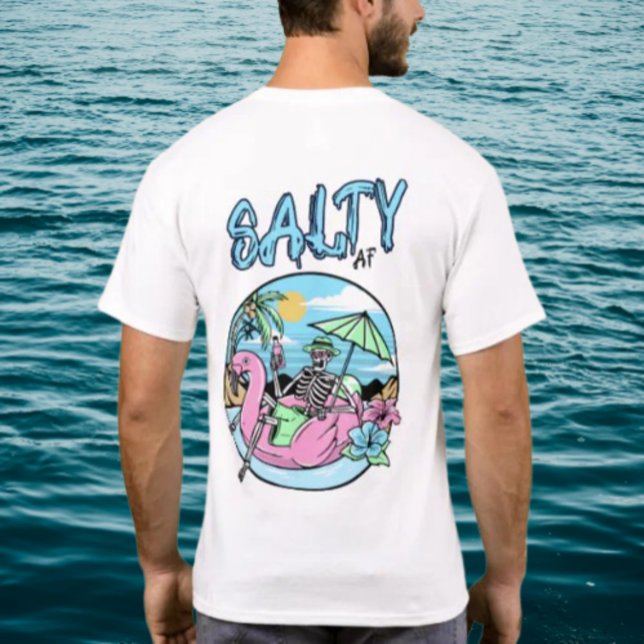 Strandknochen von Salty AF T-Shirt (Von Creator hochgeladen)