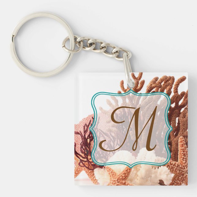 Strandkorallenfisch Sand Ocean Sand Schlüsselkette Schlüsselanhänger (Vorderseite)