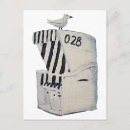 Strandkorb Postkarte