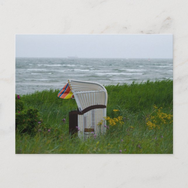 Strandkorb Postkarte (Vorderseite)