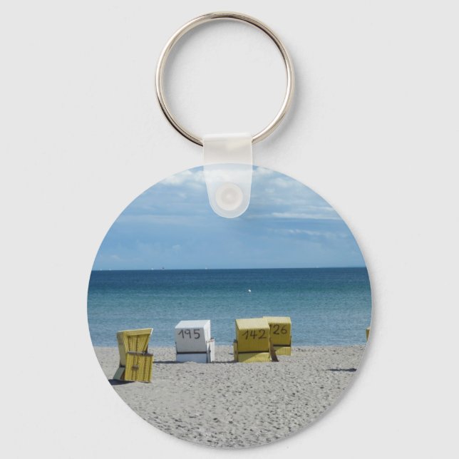 Strandkörbe Schlüsselanhänger (Vorderseite)