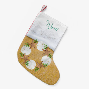 Strandkranz Sanddollars doppelseitig Kleiner Weihnachtsstrumpf
