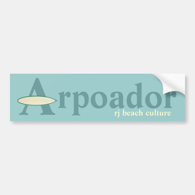 Strandkultur von Arpoador RJ Autoaufkleber (Vorne)