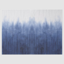 Strandküste Modern Blue n White Gefärbte Krawatte  Seidenpapier