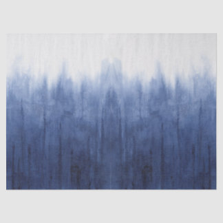 Strandküste Modern Blue n White Gefärbte Krawatte Seidenpapier