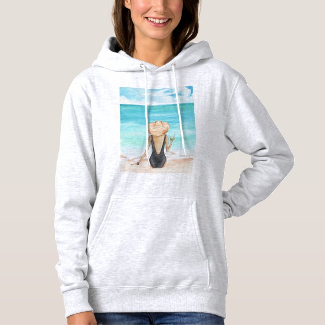 Strandladie Hoodie (Vorderseite)