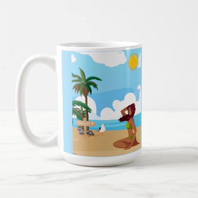 Strandladie Kaffeetasse (Links)