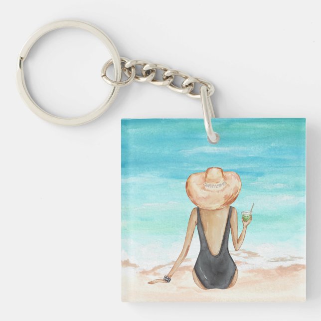 Strandladie Schlüsselanhänger (Vorderseite)