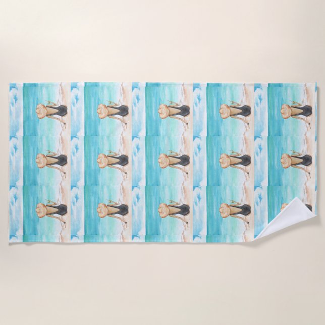 Strandladie Strandtuch (Vorderseite)