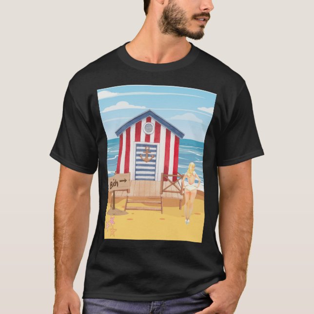Strandladie T-Shirt (Vorderseite)