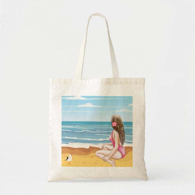 Strandladie Tragetasche (Vorne)