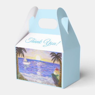 Strandlandschaft Dankeschön Geschenkschachtel