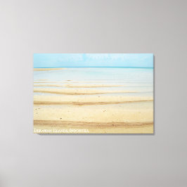 Strandlandschaft mit texturiertem Sand Reise Foto Leinwanddruck