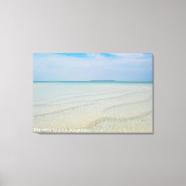 Strandlandschaft mit texturiertem Sand Reise Foto Leinwanddruck
