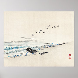Strandlandschaft von Kōno Bairei Poster
