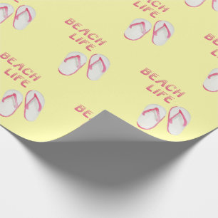 Strandleben Flip Flops Geschenkpapier
