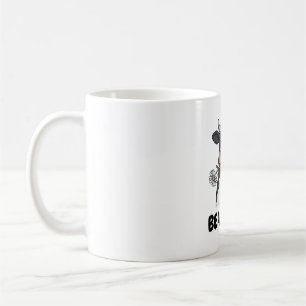Strandleben Kuh Vintage-Stich T-Shirt Design_1 Kaffeetasse