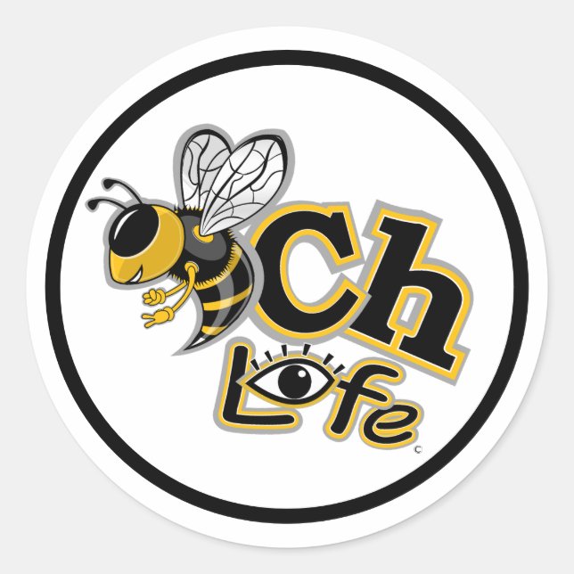 STRANDLEBEN RUNDER AUFKLEBER (Vorderseite)