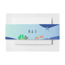 Strandliebe-Strandhochzeit  Einladungsbanderole