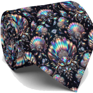 Strandliebhaber Krawatte Opal-Diamant-Muschel-Mu