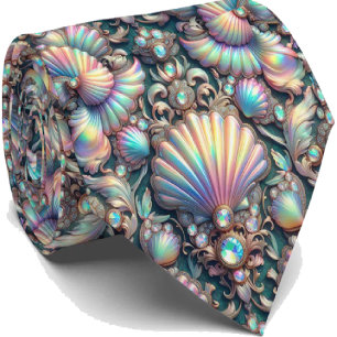 Strandliebhaber Krawatte Opal-Diamant-Muschel-Mu