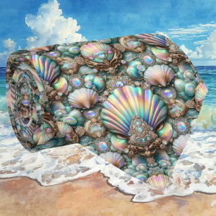 Strandliebhaber Krawatte Opal-Diamant-Muschel-Mu