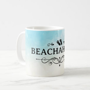 Strandliebhaber Wasserfarbe Strand Kaffeetasse
