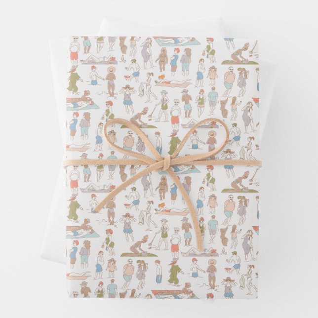 Strandliebhaber ✨ Wrapping Paper Geschenkpapier Set (Beispiel)