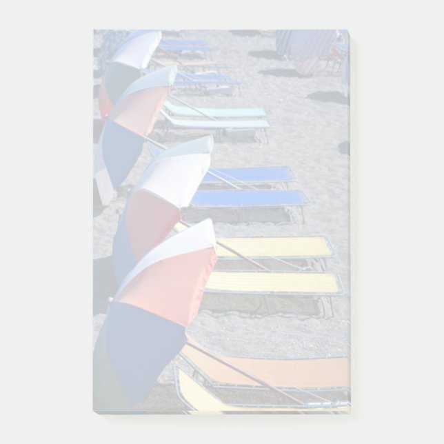 Strandliegen Post-it Klebezettel (Vorderseite)
