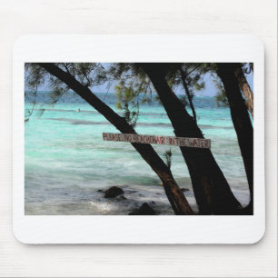 Strandliegen Rum Point Grand Cayman Mousepad