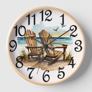 Strandliegen  uhr