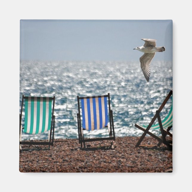 Strandliegen und Seagull Magnet (Vorne)