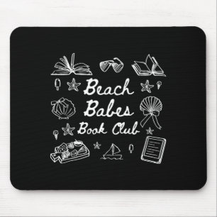 Strandmädchen Buchclub Sommer Stimmung Bücherwurm Mousepad