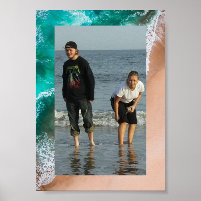 Strandmeer Sommerplakat Poster (Vorne)