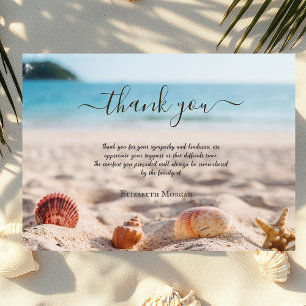 Strandmuscheln Foto Lebensfeier Dankeskarte