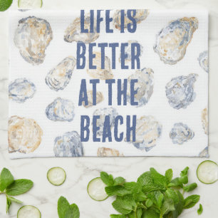Strandmuscheln Geschirrtuch