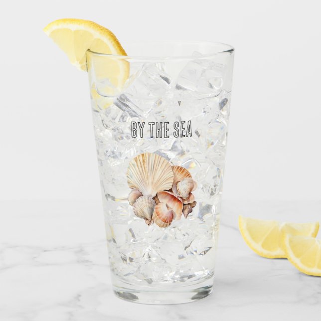 Strandmuscheln Glas (Vorderseite Ice)