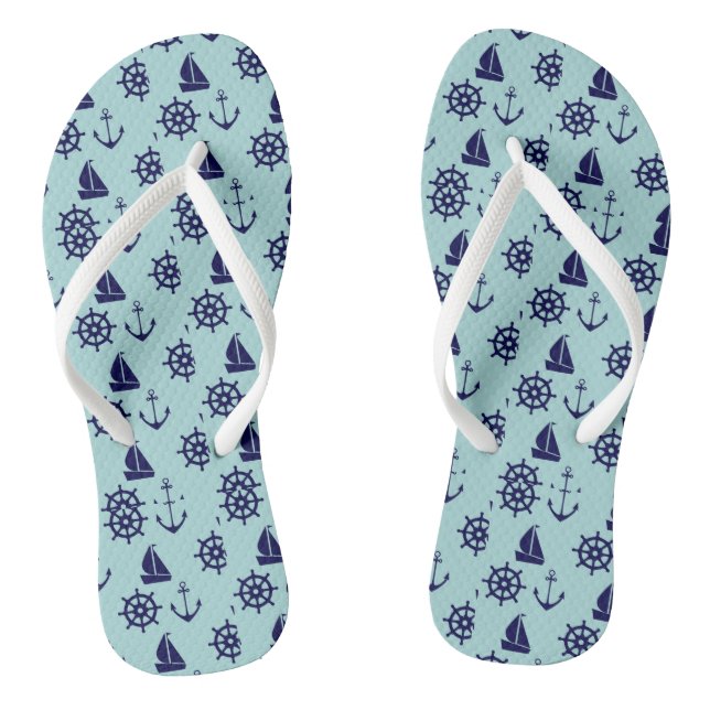Strandmuster Flip Flops (Fußbett)