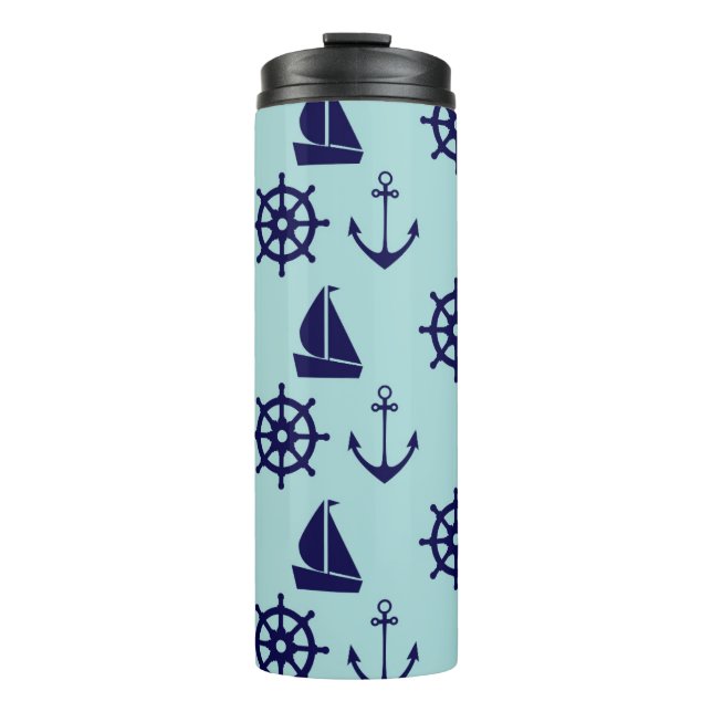 Strandmuster Thermosbecher (Vorderseite)