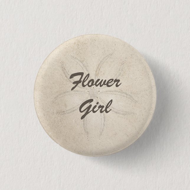 Strandnähe Blumenmagazin Button (Vorderseite)