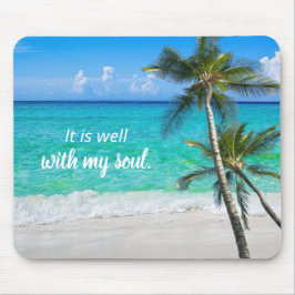 Strandpalmen Es geht mir gut mit meiner Seele Insp Mousepad