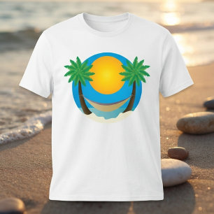 Strandpalmen-Hängematte T-Shirt
