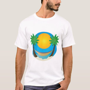 Strandpalmen-Hängematte T-Shirt
